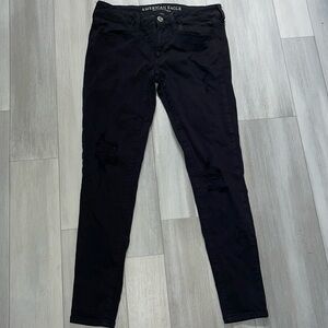American Eagle Super Stretch X Skinny Jegging for Women with Rips